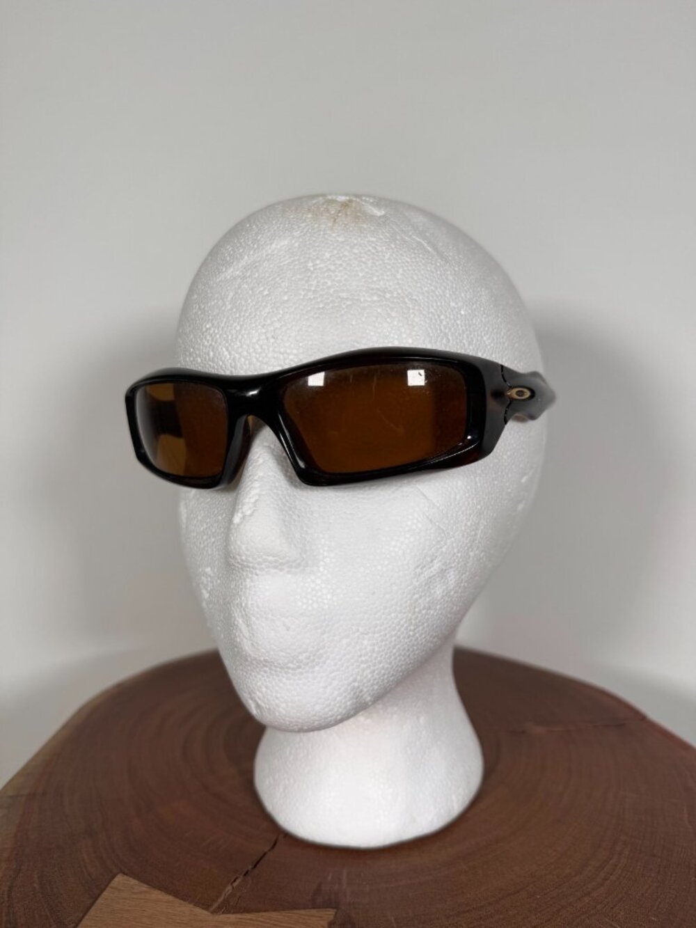 Y2K Made in USA Oakley Monster Pup Brown Sunglasses with Case